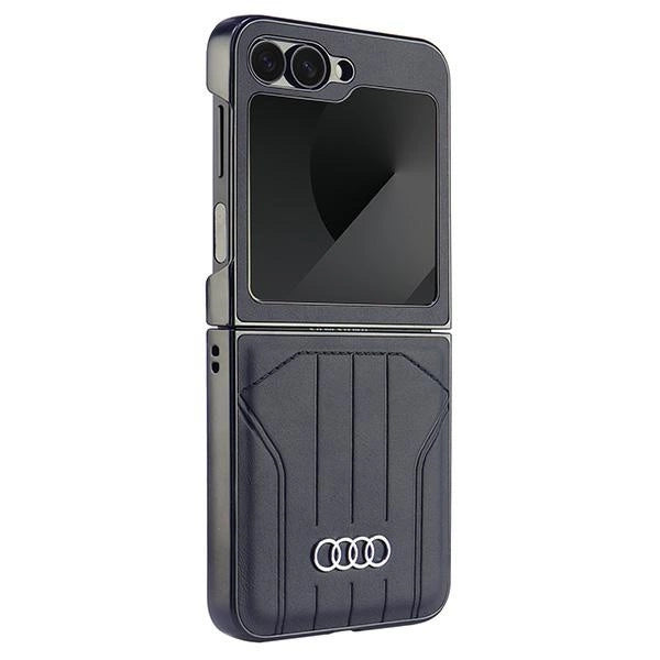 Etui Audi Synthetic Leather MagSafe na Samsung Galaxy Z Flip 6 - czarne – zdjęcie 3