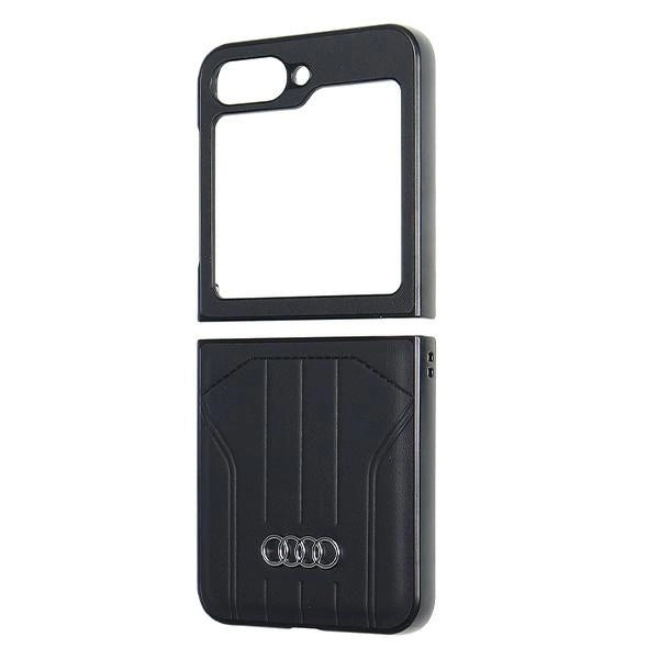 Etui Audi Synthetic Leather MagSafe na Samsung Galaxy Z Flip 6 - czarne – zdjęcie 6