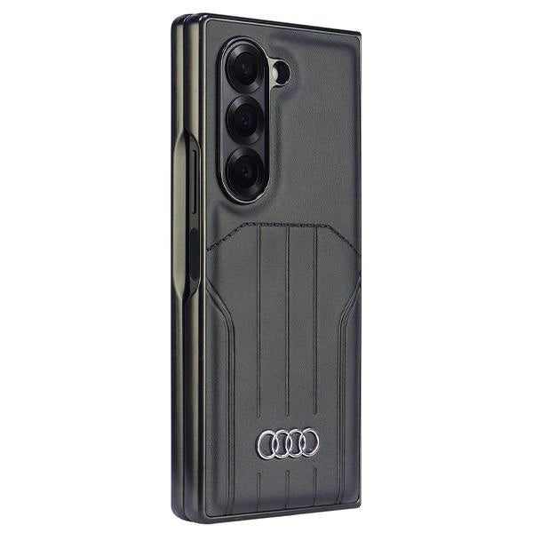 Etui Audi Synthetic Leather MagSafe na Samsung Galaxy Z Fold 6 - czarne – zdjęcie 4