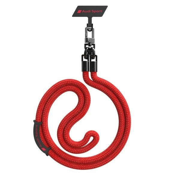 Smycz Audi Crossbody uniwersalna 120cm x 10mm - czerwona