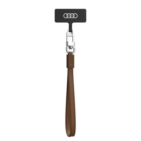 Smycz Audi Crossbody Leather uniwersalna 28cm x 10mm - brązowa