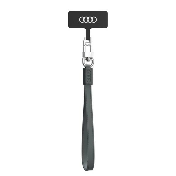 Smycz Audi Crossbody Leather uniwersalna 28cm x 10mm - szara