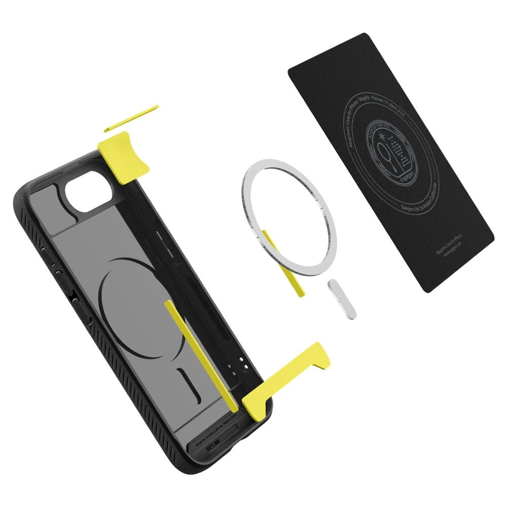 Etui Spigen Rugged Armor MagSafe na iPhone 16e / 17e- czarne – zdjęcie 7