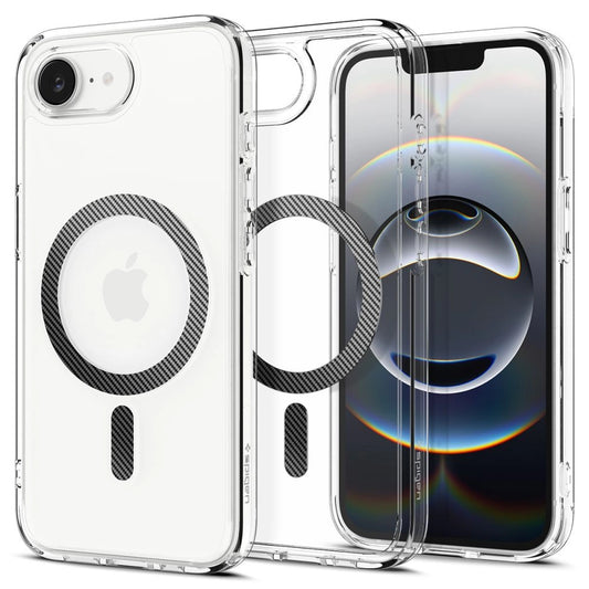 Etui Spigen Ultra Hybrid na iPhone 16e / 17e Carbon Fiber - przezroczyste