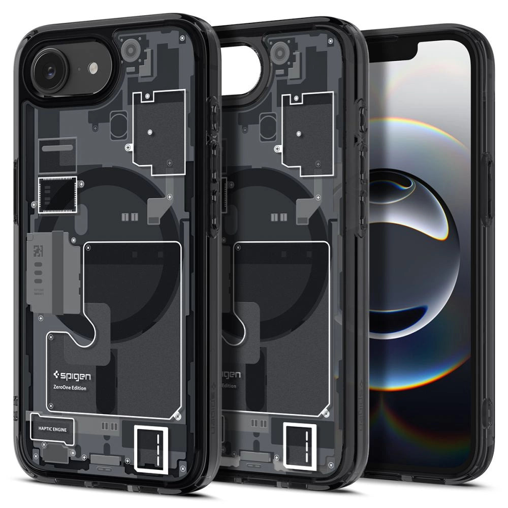 Etui Spigen Ultra Hybrid MagSafe na iPhone 16e / 17e Zero One - czarne