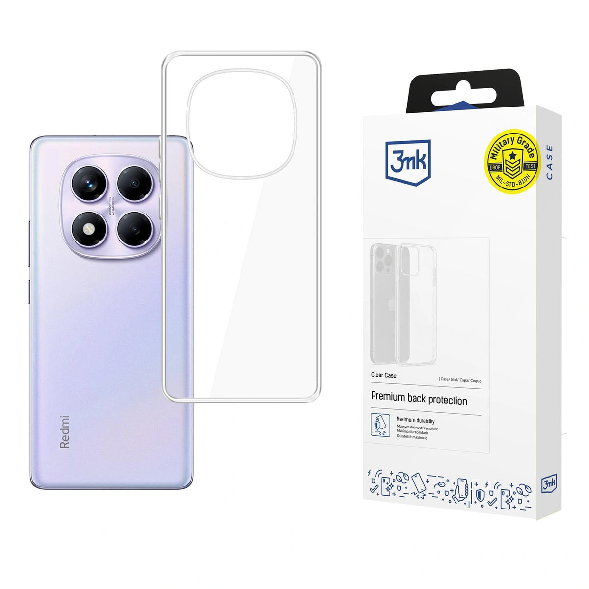 Etui 3mk Clear Case na Xiaomi Redmi Note 14 Pro 4G - przezroczyste