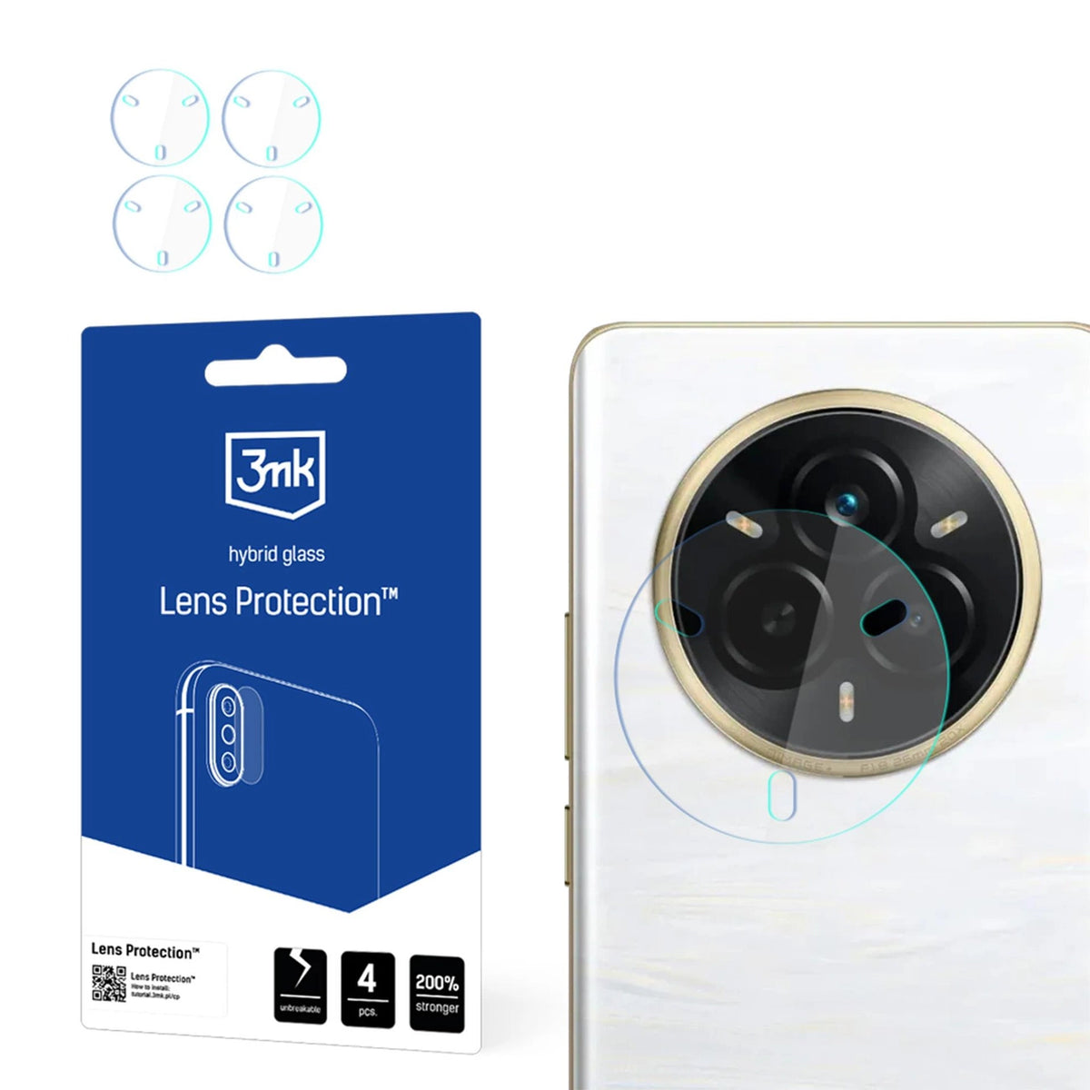 Szkło na obiektyw aparatu 3mk Lens Protection na Realme 14 Pro