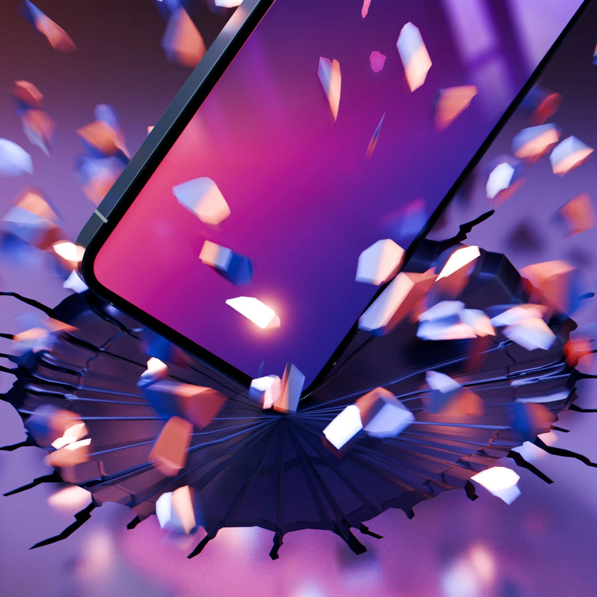 Prywatyzujące szkło hartowane 3mk Rainbow Privacy na Apple iPhone 16e