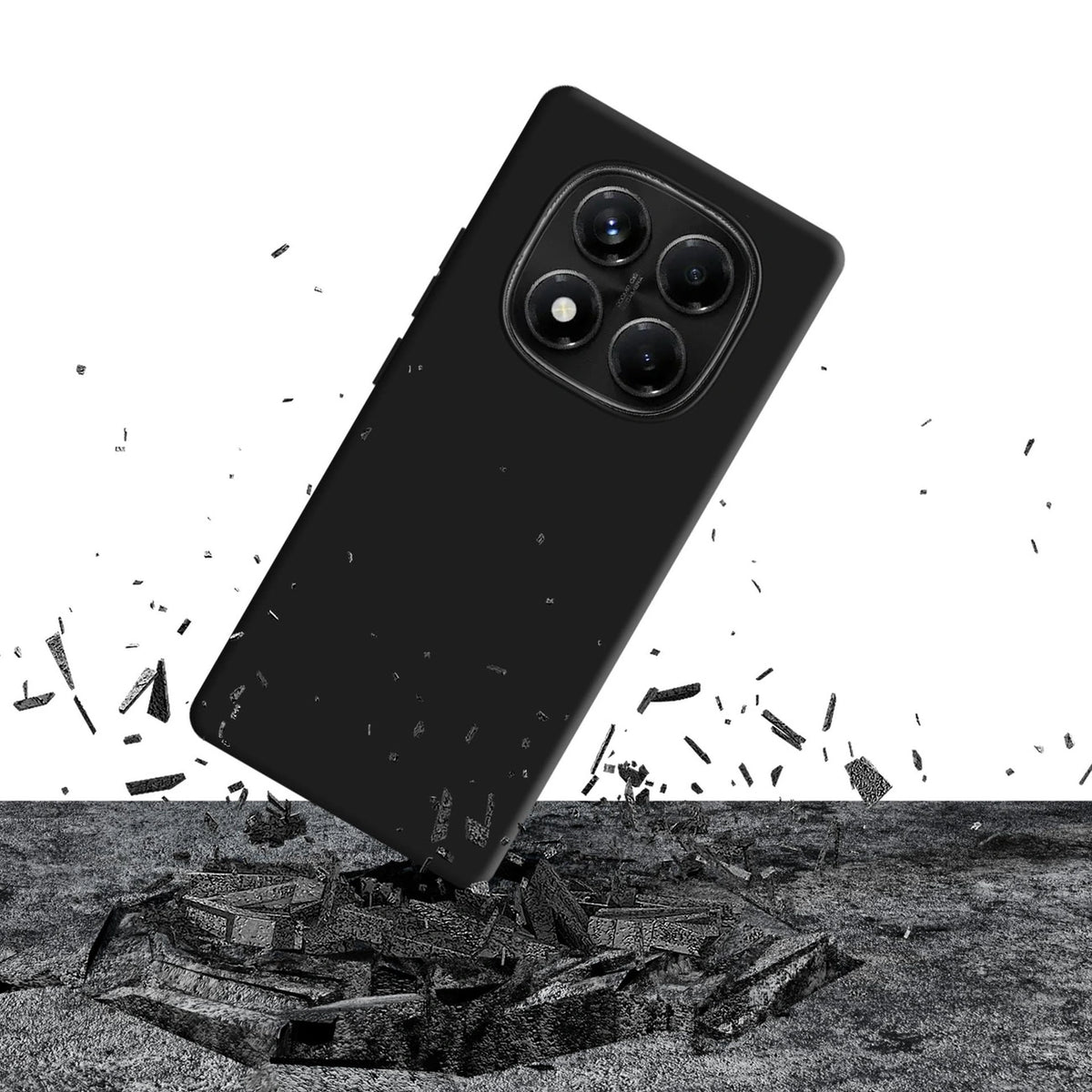 Etui 3mk Silicone Case na Xiaomi Redmi Note 14 Pro 5G - czarne – zdjęcie 2