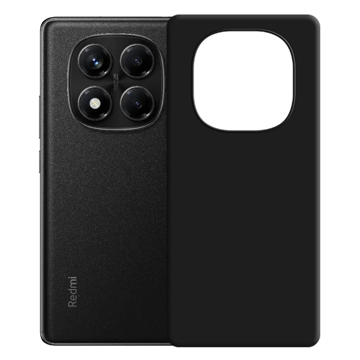 Etui 3mk Silicone Case na Xiaomi Redmi Note 14 Pro 5G - czarne – zdjęcie 4