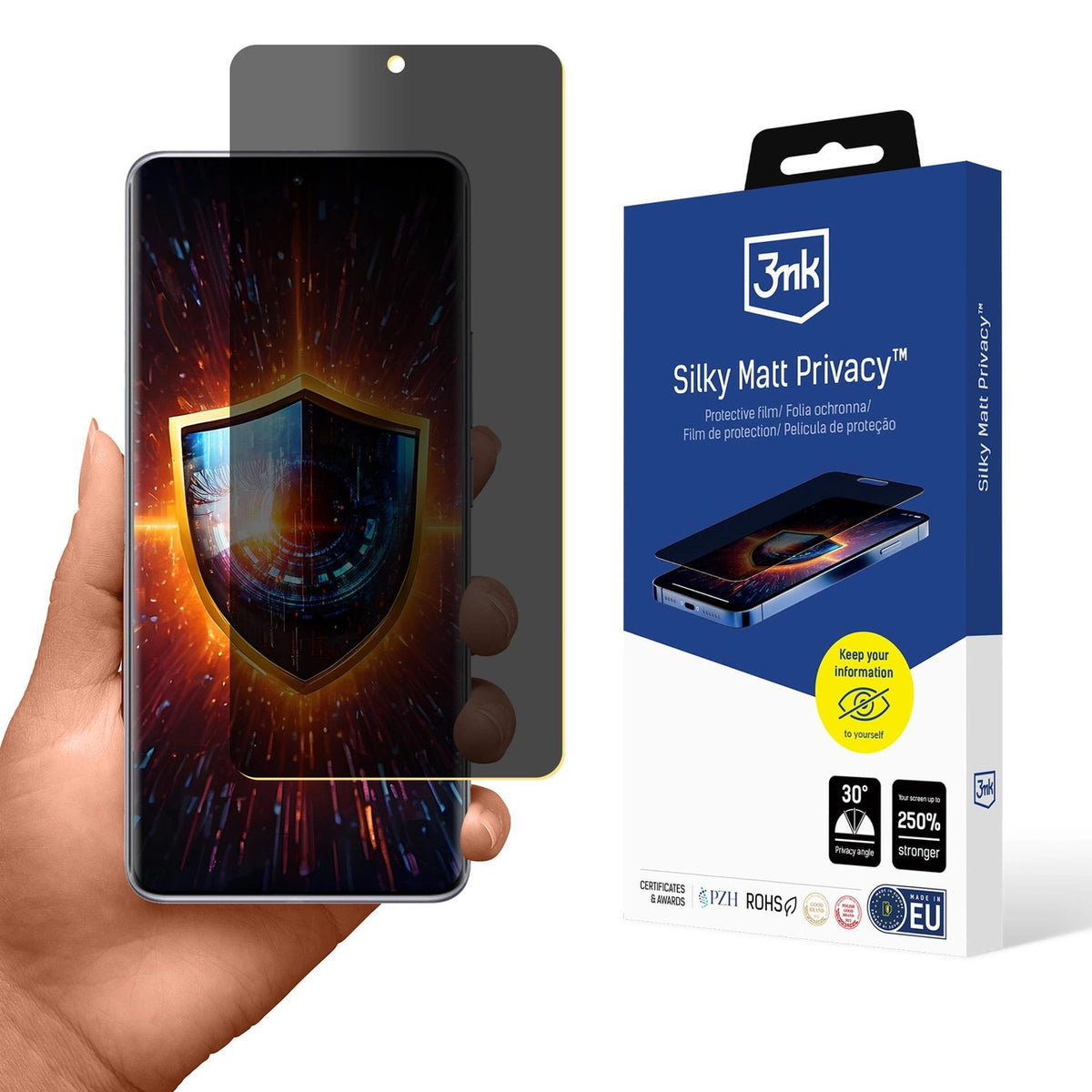 Folia prywatyzująca 3mk Silky Matt Privacy na Xiaomi Poco X7