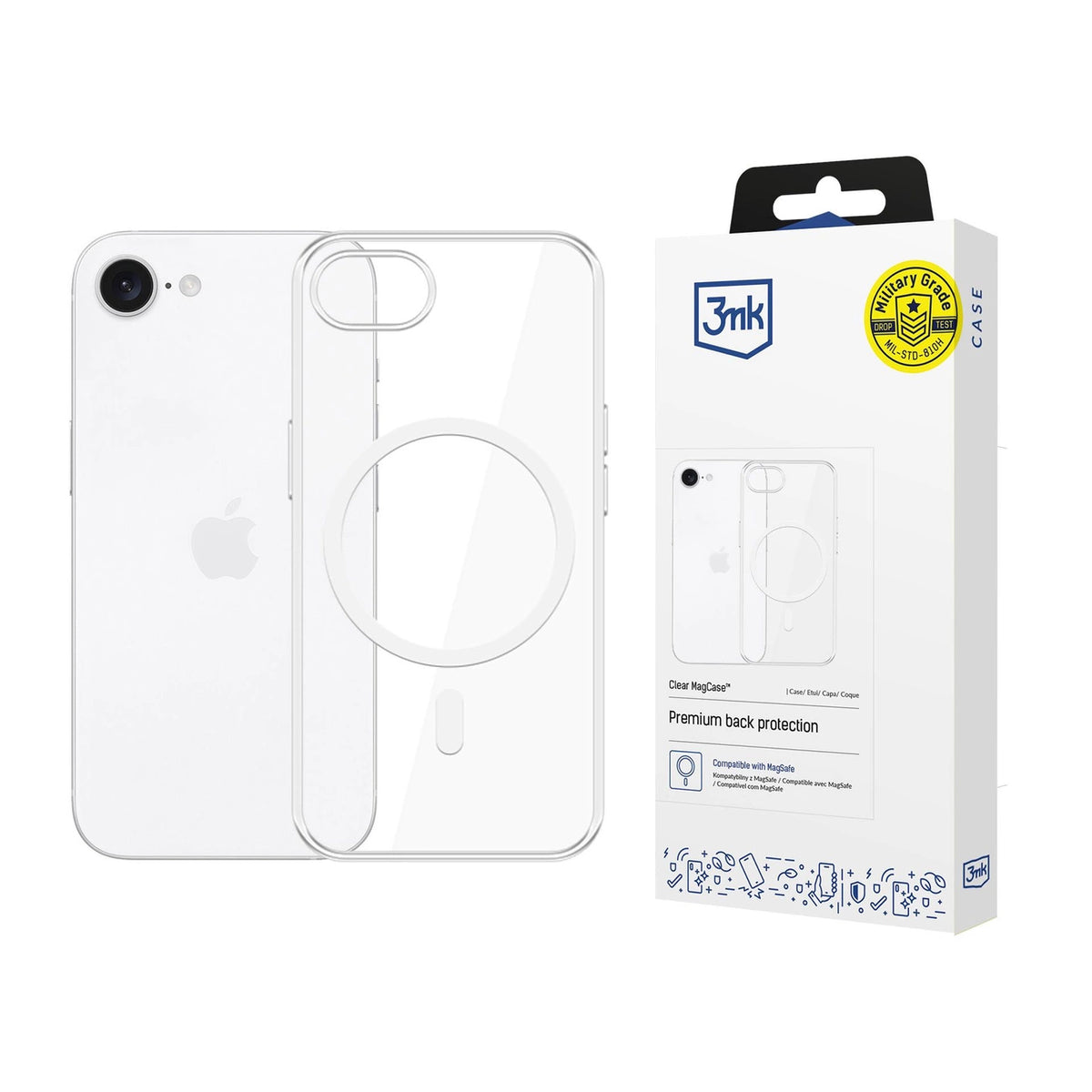 Etui 3mk Clear MagCase na Apple iPhone 16E - przezroczyste