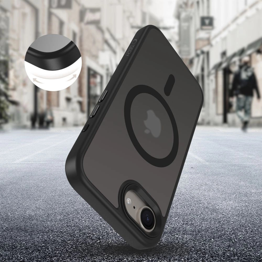 Etui Tech-Protect MagMat MagSafe na iPhone 16e / 17e - czarny mat – zdjęcie 4