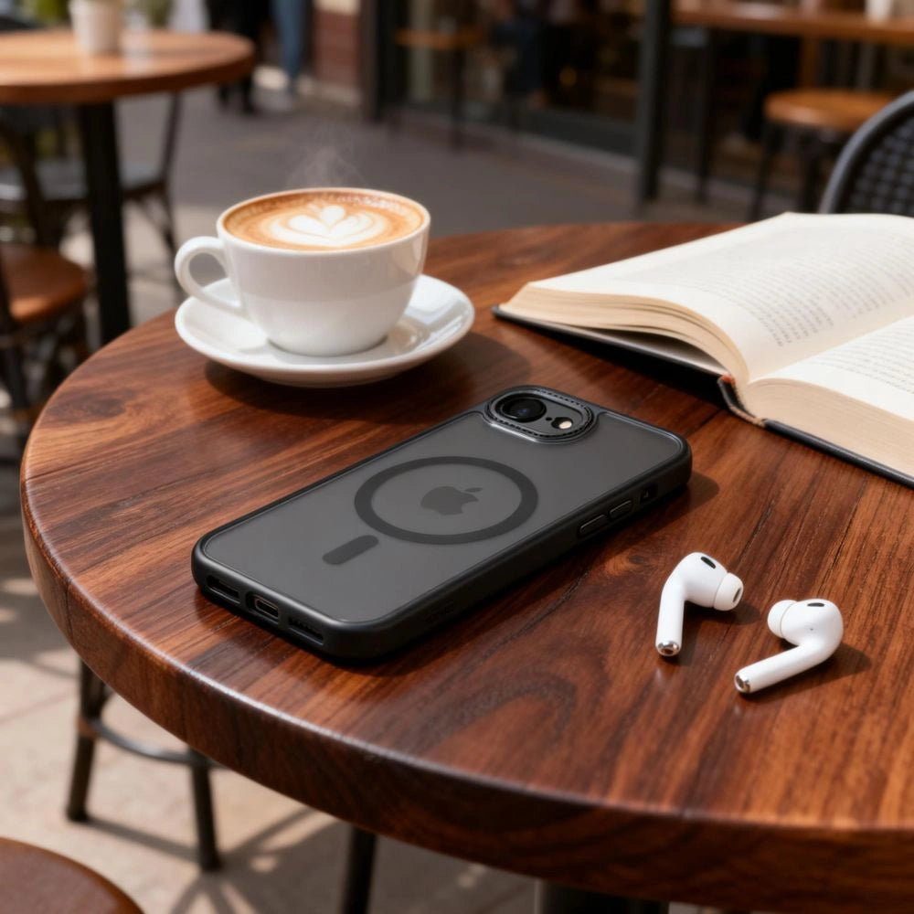 Etui Tech-Protect MagCam MagSafe na iPhone 16e / 17e - czarny mat – zdjęcie 7