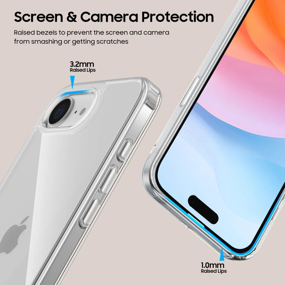 Etui Tech-Protect FlexAir Hybrid na iPhone 16e / 17e - przezroczyste – zdjęcie 4