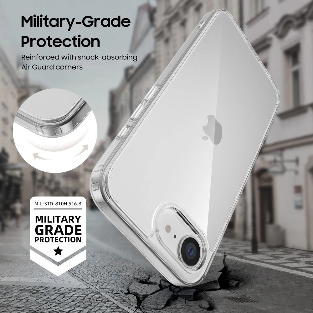 Etui Tech-Protect FlexAir Hybrid na iPhone 16e / 17e - przezroczyste – zdjęcie 5