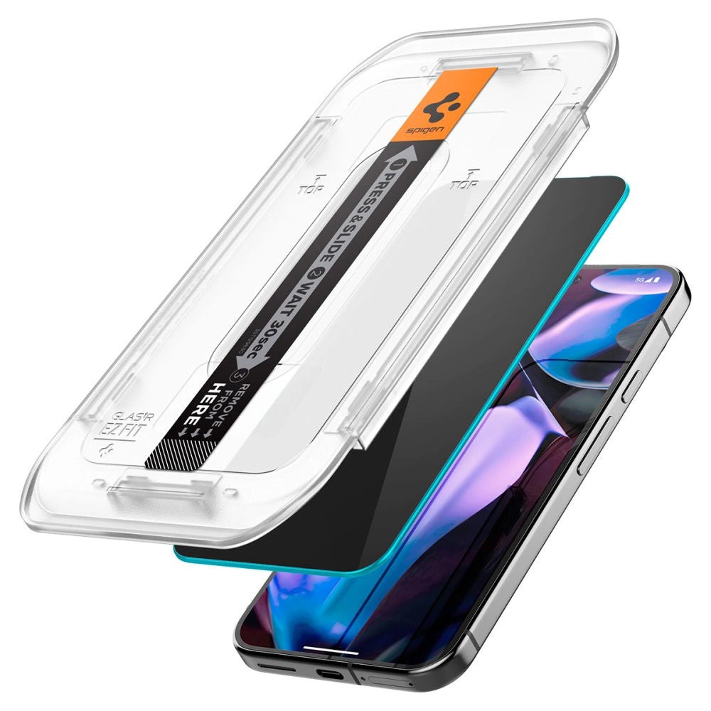 Szkło prywatyzujące Spigen Glas.TR "Ez Fit" na Google Pixel 9 / 9 Pro – zdjęcie 3