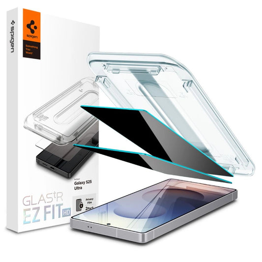 Szkło prywatyzujące Spigen Glas.TR "Ez Fit" na Samsung Galaxy S25 Ultra