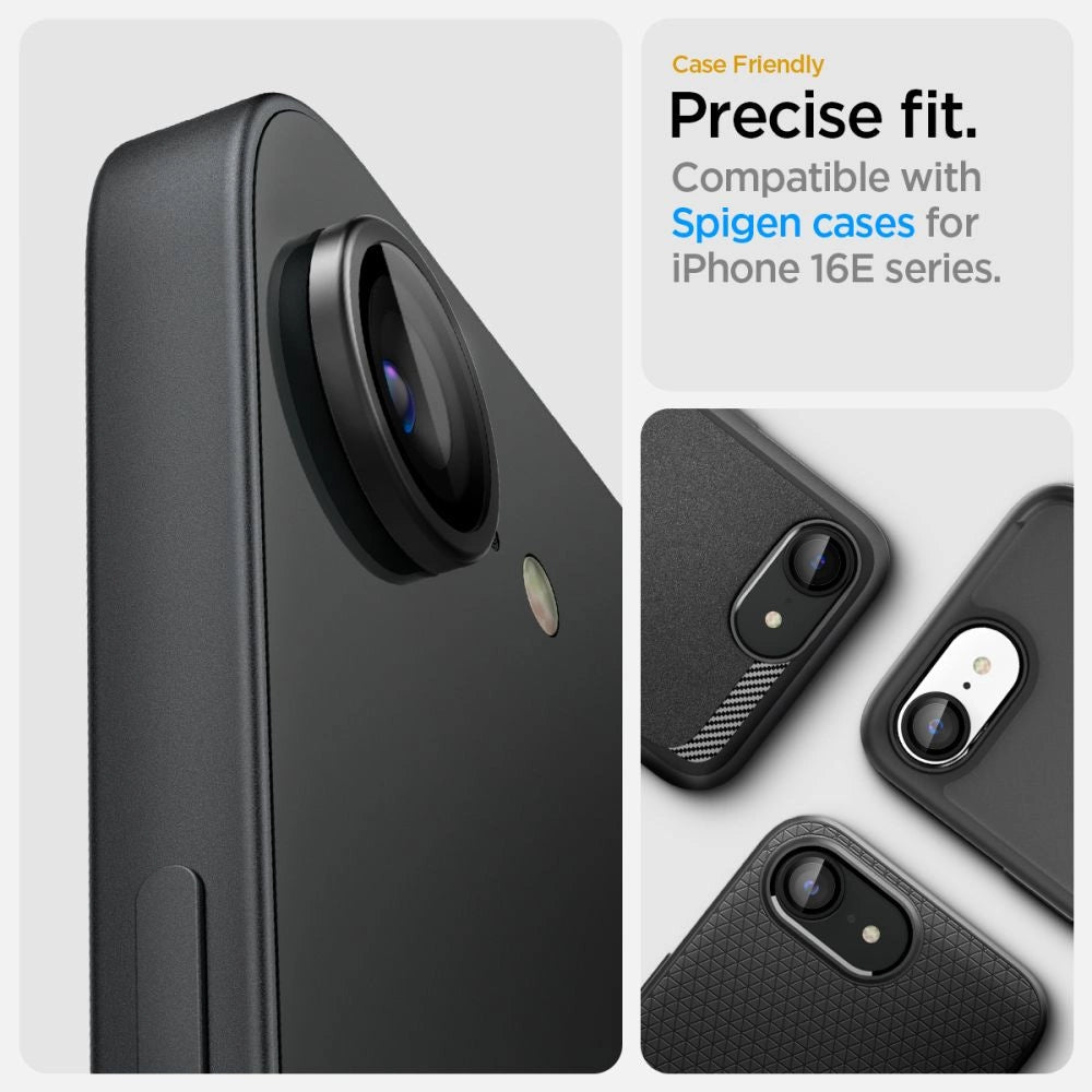 Osłona aparatu Spigen Optik Pro GLAS.TR "Ez na iPhone 16e / 17e - czarna – zdjęcie 9