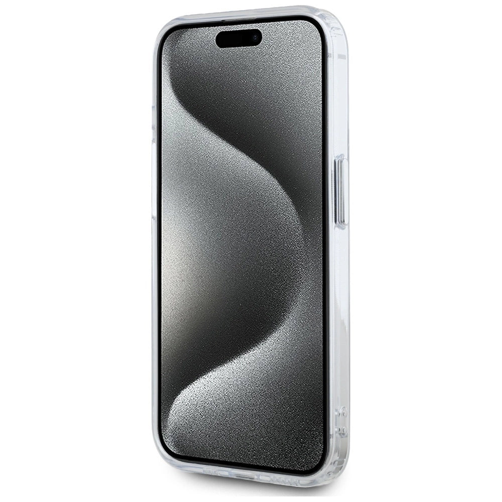 Etui Karl Lagerfeld IML Metal Karl Head MagSafe do iPhone 15 Pro biały – zdjęcie 5