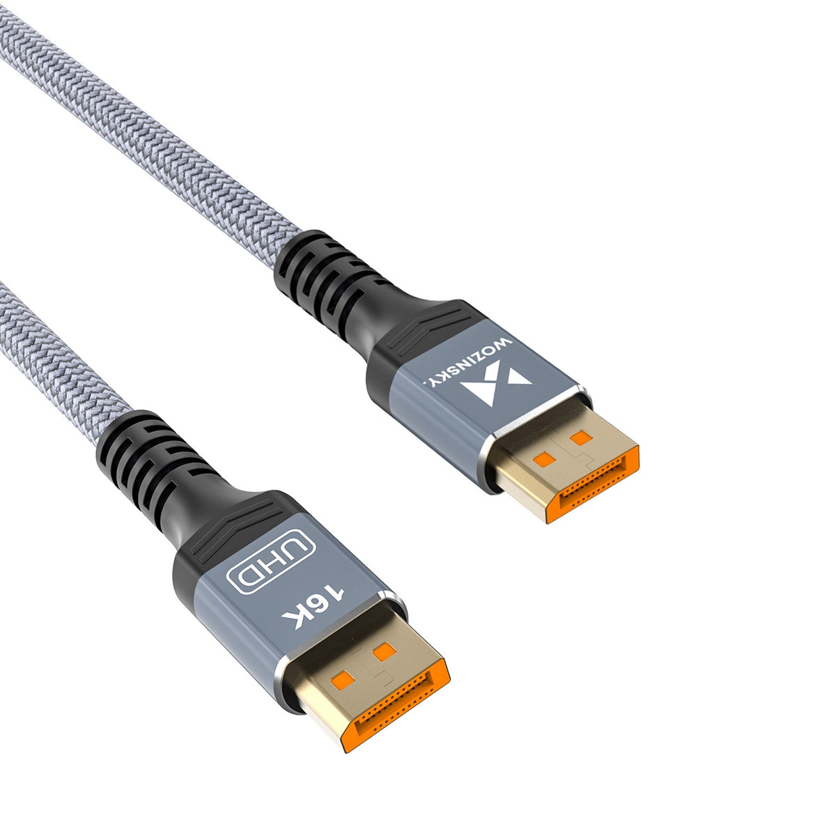 Kabel Wozinsky WPS-16AYL2S DisplayPort 2.1 80 Gb/s 16K@60Hz - czarny