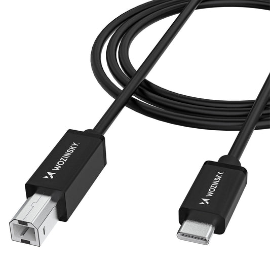 Kabel Wozinsky WKDDY1S USB-B - USB-C 1m - czarny