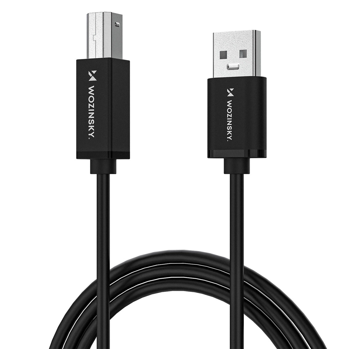 Kabel Wozinsky WKDDY4S USB-B - USB-A 480Mb/s 1m - czarny – zdjęcie 4