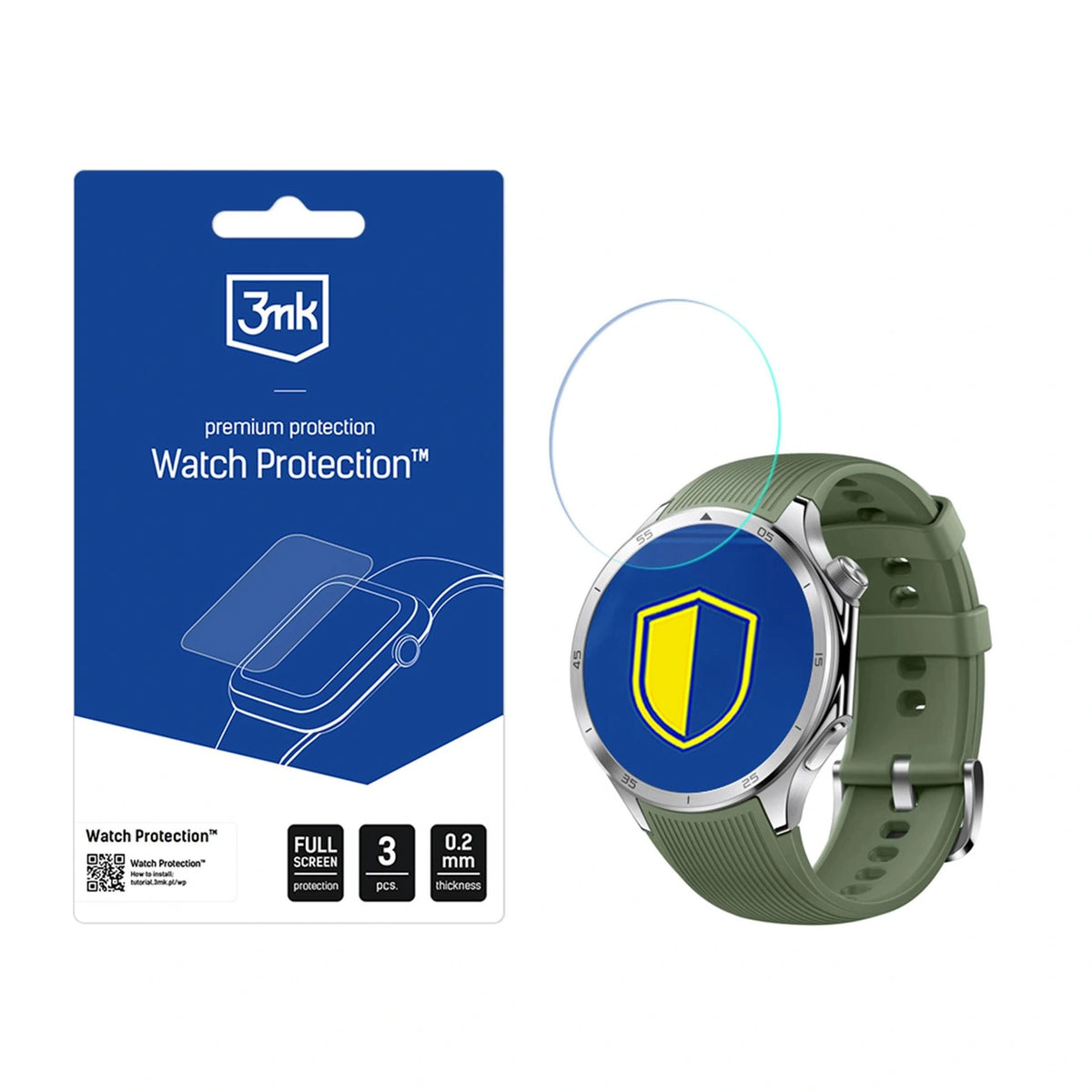 Szkło hybrydowe 3mk Watch Protection FlexibleGlass na OnePlus Watch 3