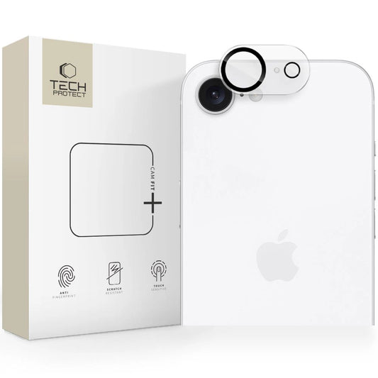 Osłona aparatu Tech-Protect Cam Fit+ na iPhone 16e / 17e - przezroczyste