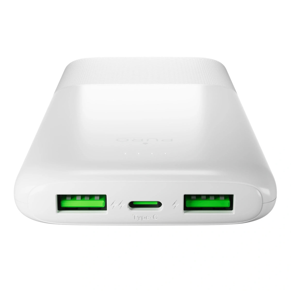 Powerbank Puro DAILY 10 PLUS 10000mAh 2x USBA / 1x USB-C 22.5W - biały – zdjęcie 3