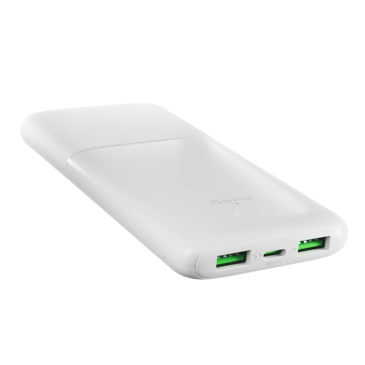 Powerbank Puro DAILY 10 PLUS 10000mAh 2x USBA / 1x USB-C 22.5W - biały – zdjęcie 4