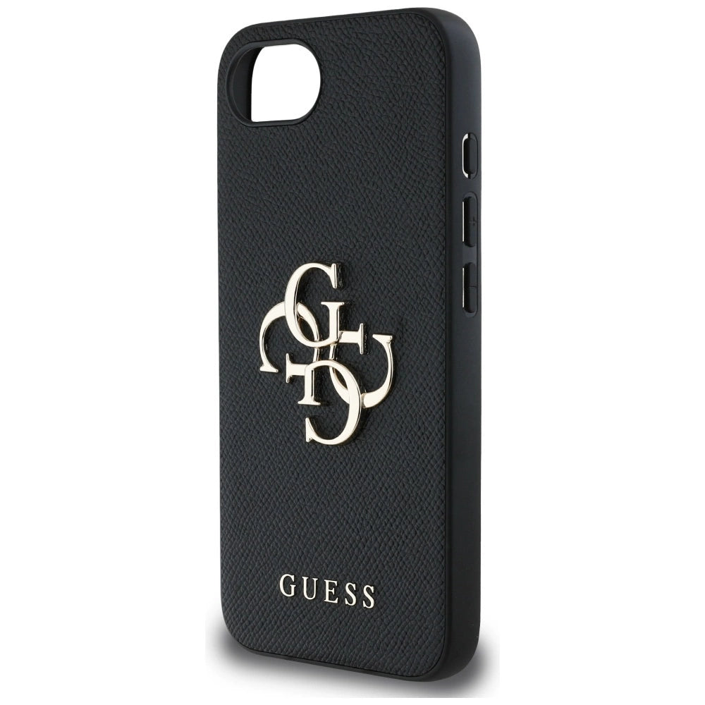 Etui Guess PU Grained 4G Metal Logo na iPhone 16e - czarne – zdjęcie 6