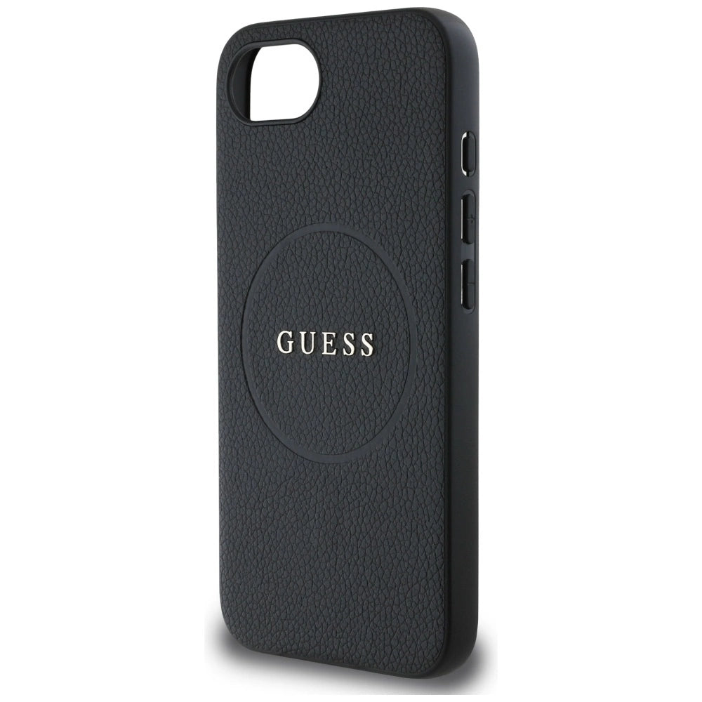 Etui Guess PU Grained Classic Logo z MagSafe na iPhone 16e - czarne – zdjęcie 6