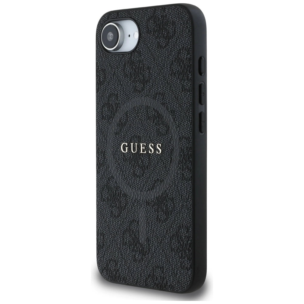 Etui Guess PU Leather 4G Colored Ring z MagSafe na iPhone 16e - czarne – zdjęcie 2