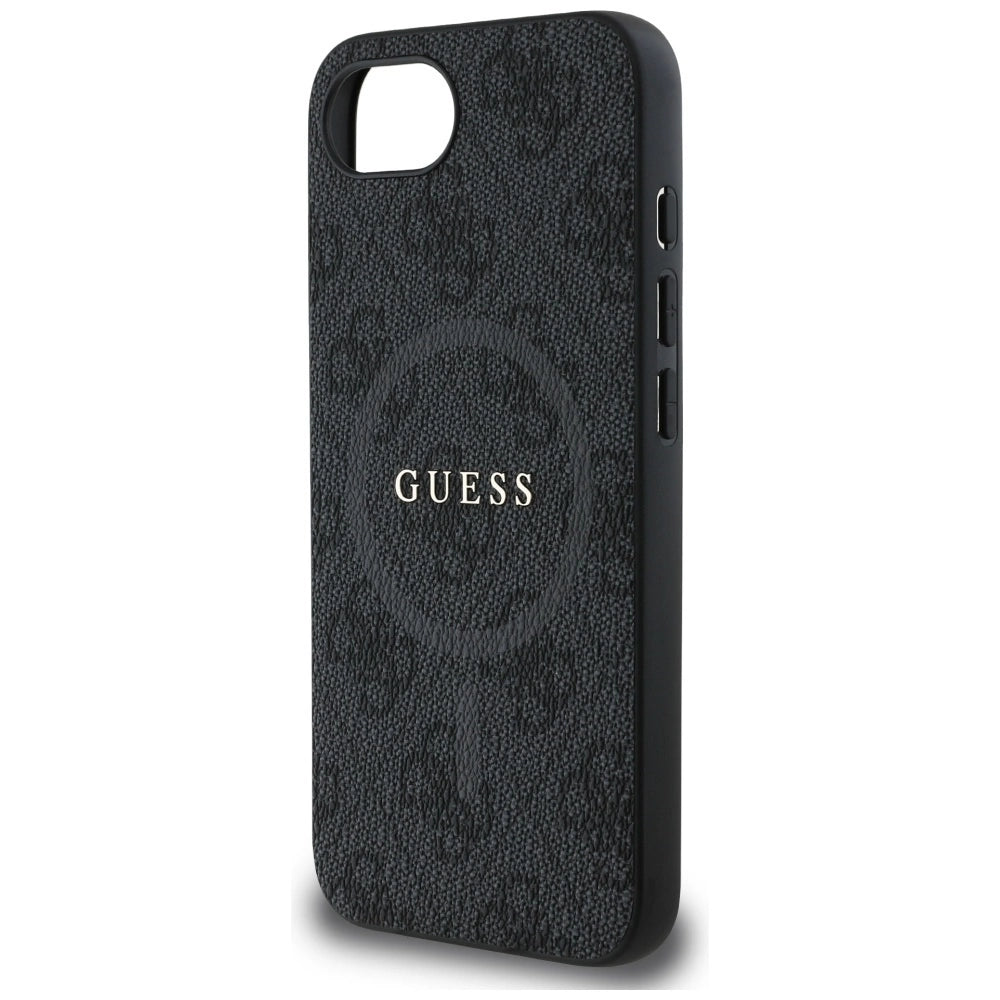Etui Guess PU Leather 4G Colored Ring z MagSafe na iPhone 16e - czarne – zdjęcie 6