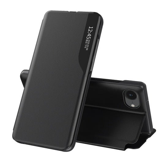 Etui Eco Leather View Case futerał z klapką i na iPhone 16e / 17e - czarne