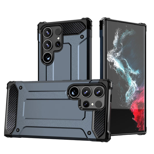 Pancerne hybrydowe etui Hybrid na Samsung Galaxy S25 Edge - niebieskie
