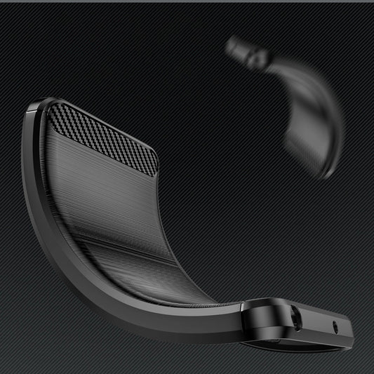 Etui silikonowe Carbon Case na Samsung Galaxy S25 Edge - czarne