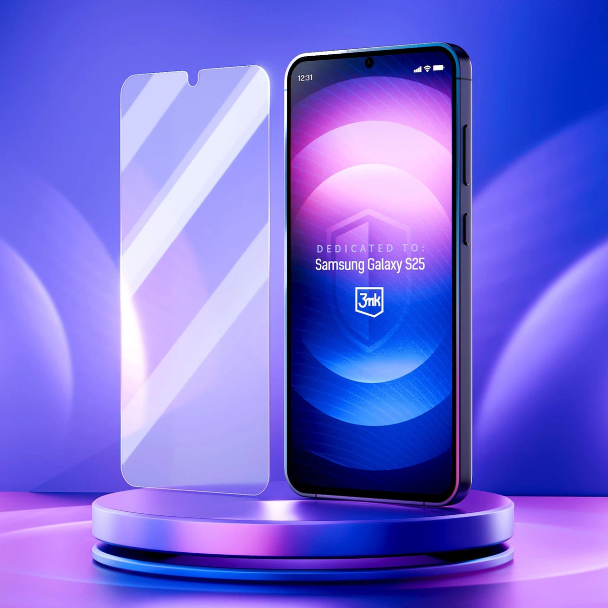 Szkło hybrydowe 3mk FlexibleGlass na Samsung Galaxy S25 – zdjęcie 3