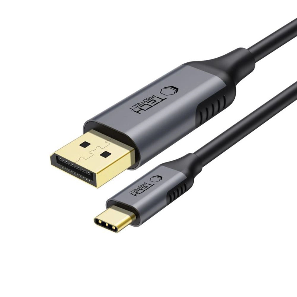 Kabel Tech-Protect UltraBoost do DisplayPort 1.4 8K 60Hz 180cm - czarny
