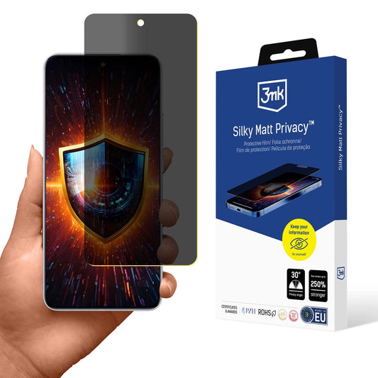 Prywatyzująca matowa folia 3mk Silky Matt Privacy na Oppo A5 Pro 5G