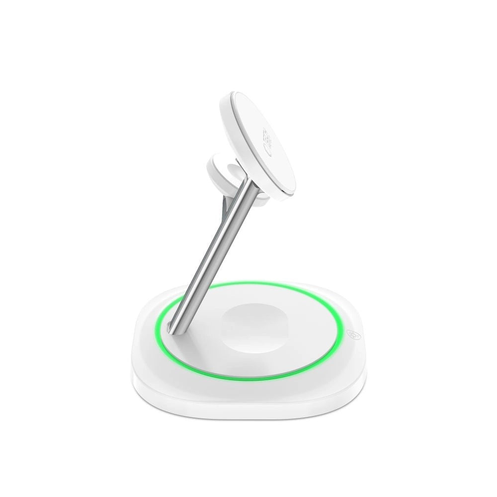 Ładowarka indukcyjna Tech-Protect QI15W-A46 3w1 Magnetic MagSafe - biała – zdjęcie 5