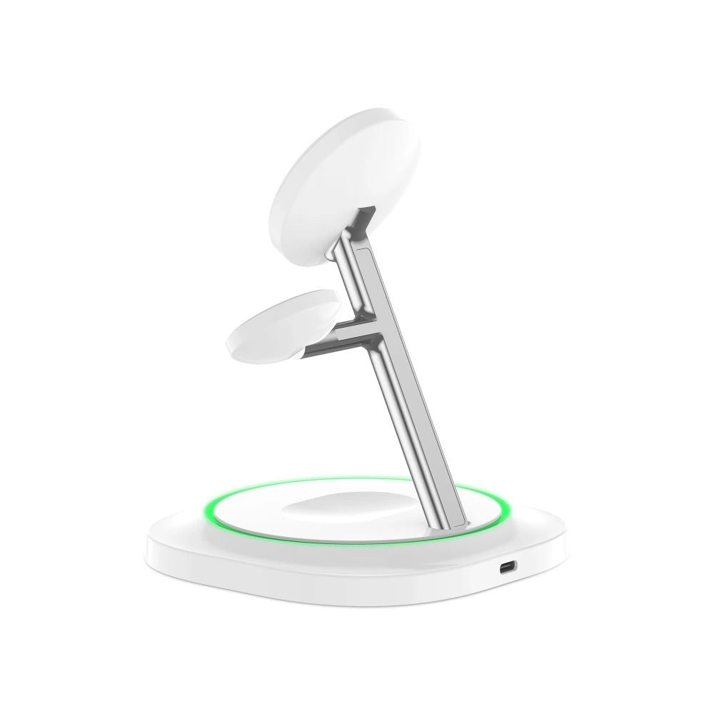 Ładowarka indukcyjna Tech-Protect QI15W-A46 3w1 Magnetic MagSafe - biała – zdjęcie 6