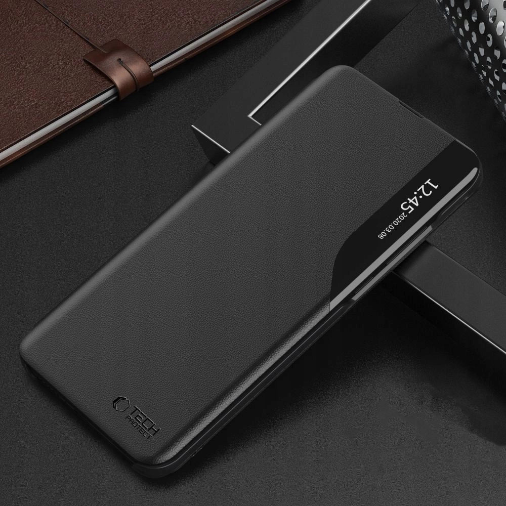 Etui Tech-Protect Smart View na Xiaomi Redmi 12 - czarne – zdjęcie 3