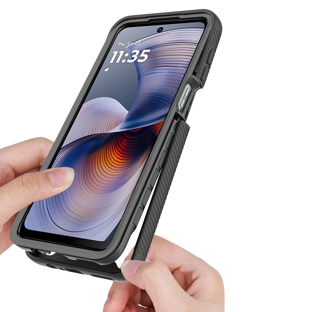 Etui Tech-Protect na Motorola Moto G15 / G15 Power / G05 / E15 - czarne – zdjęcie 2