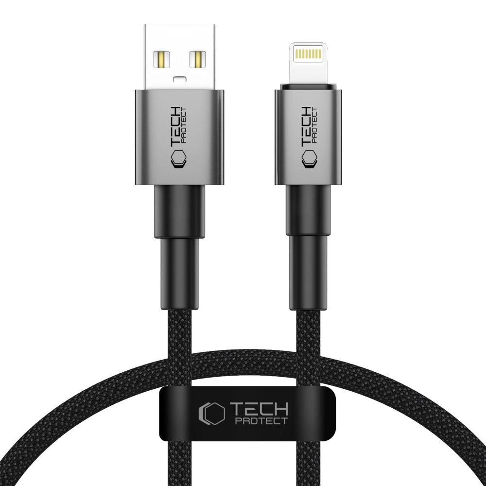 Kabel Tech-Protect Ultraboost DNA USB-A / Lightning 12W/2.4A 25 cm - szary