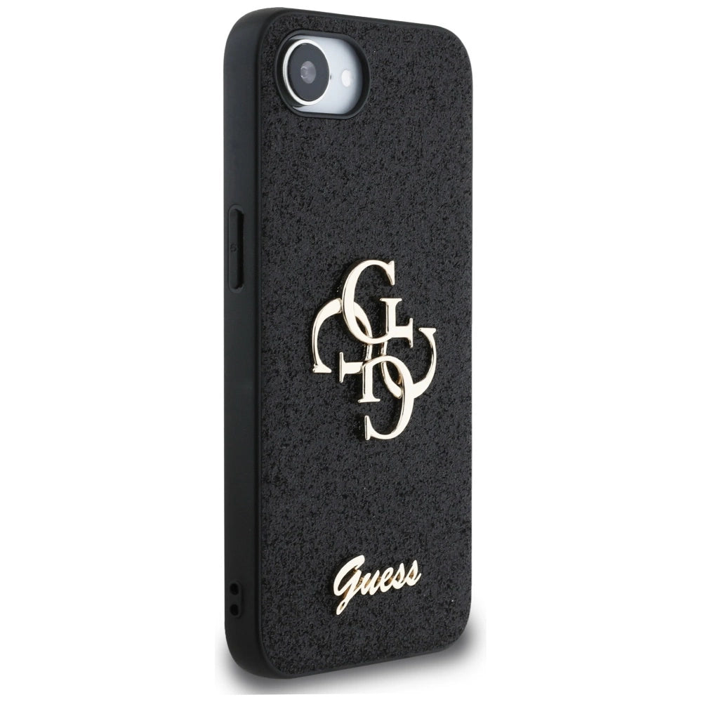 Etui Guess Fixed Glitter Big 4G na iPhone 16e - czarne – zdjęcie 4