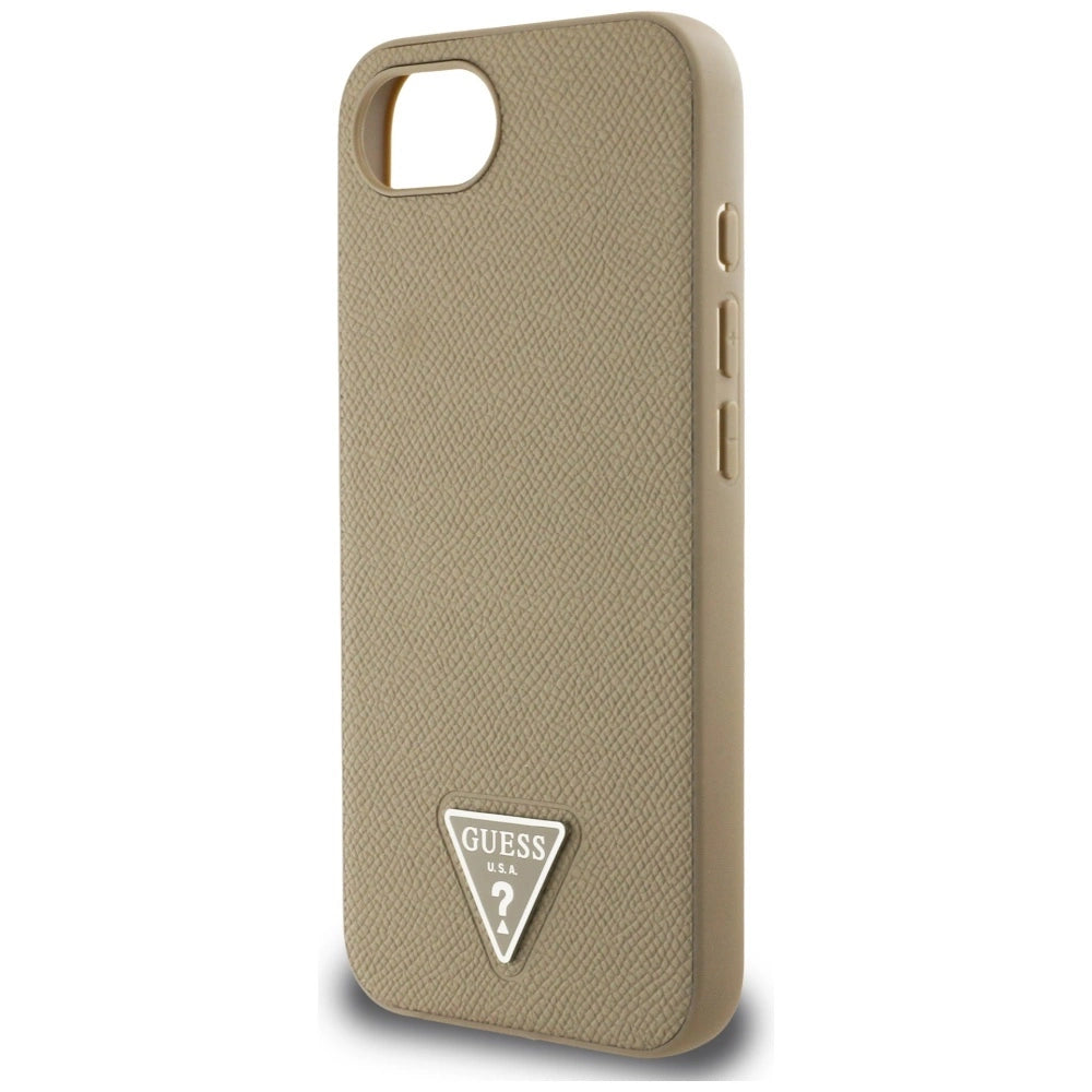 Etui Guess Grained Triangle MagSafe na iPhone 16e - brązowe – zdjęcie 6