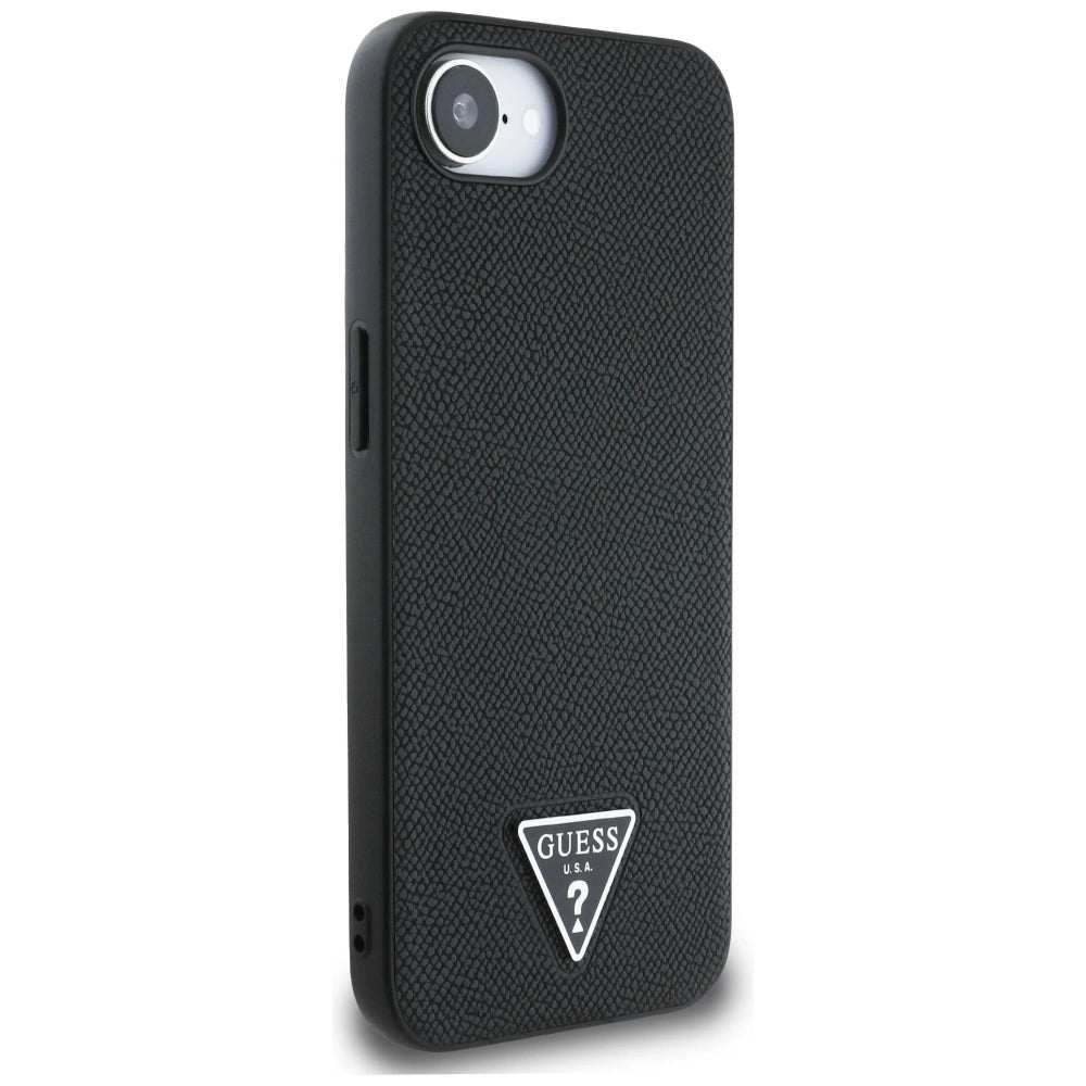 Etui Guess Grained Triangle MagSafe na iPhone 16e - czarne – zdjęcie 4