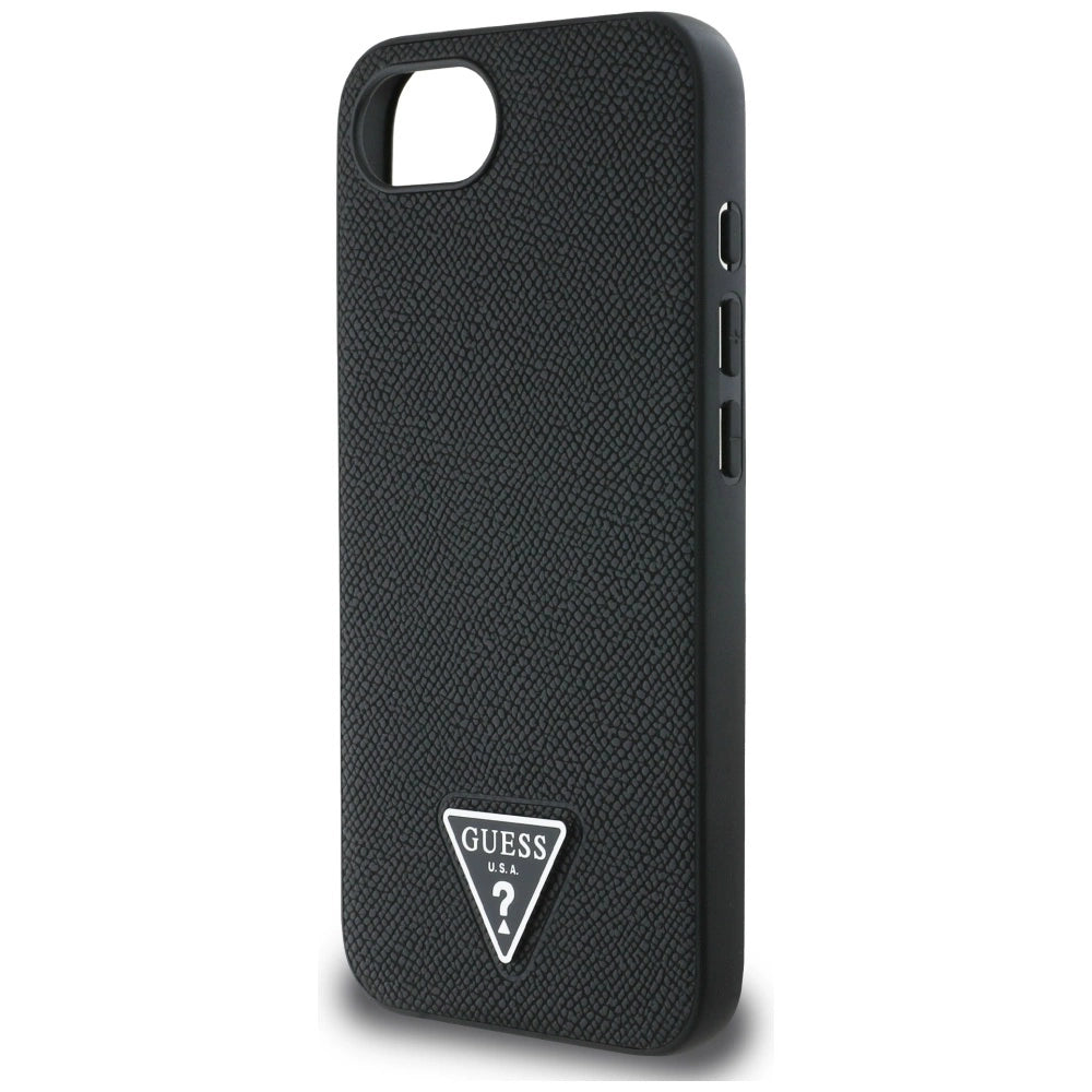 Etui Guess Grained Triangle MagSafe na iPhone 16e - czarne – zdjęcie 6